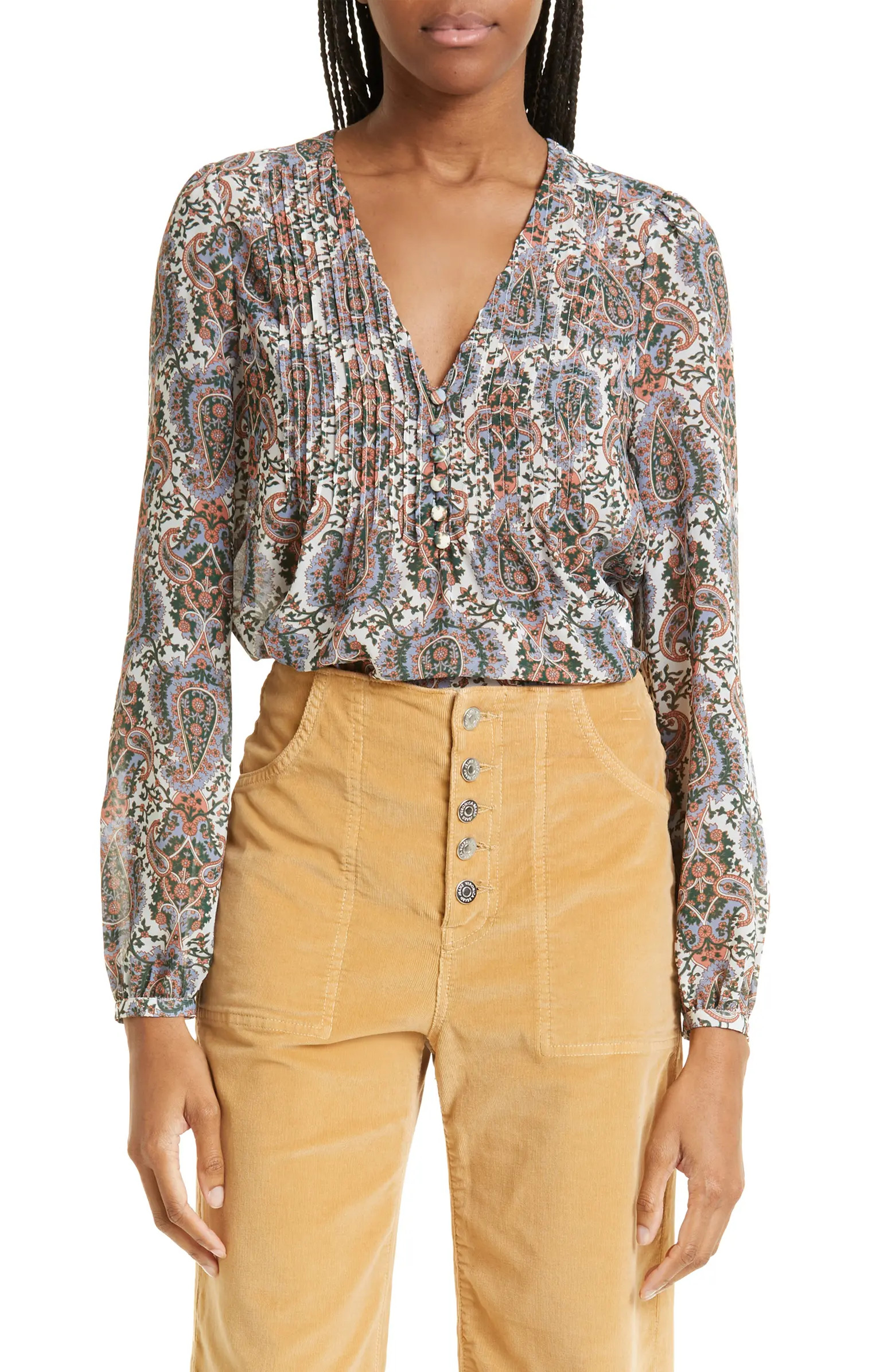 Veronica Beard Lowell Paisley Top | Nordstrom | Nordstrom