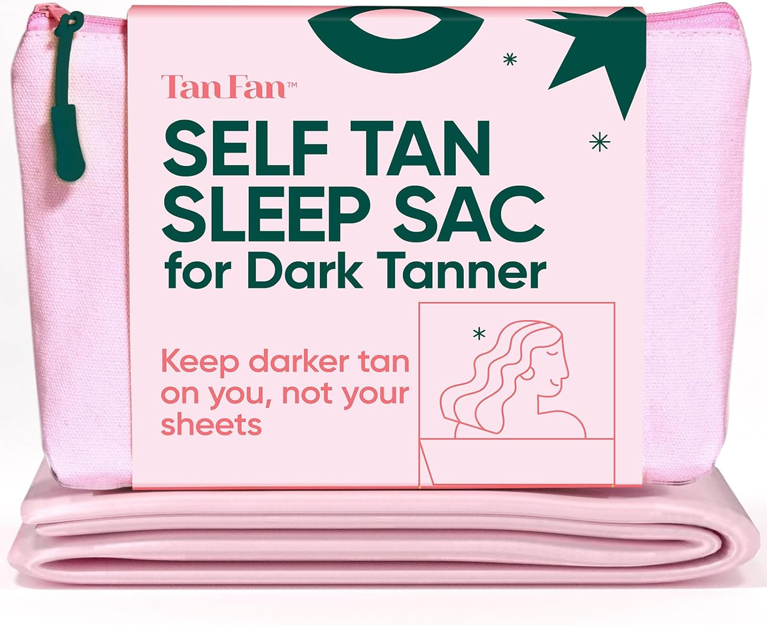 Self Tan Sleep Sac for Dark Tanner - Keep Sheets Clean from Dark Tan Stains - 100% Cool Silky Pol... | Amazon (US)