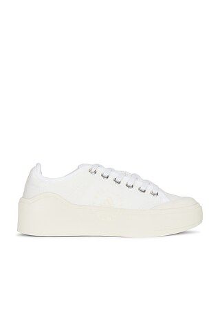 adidas by Stella McCartney Court Sneaker in White & Off White from Revolve.com | Revolve Clothing (Global)