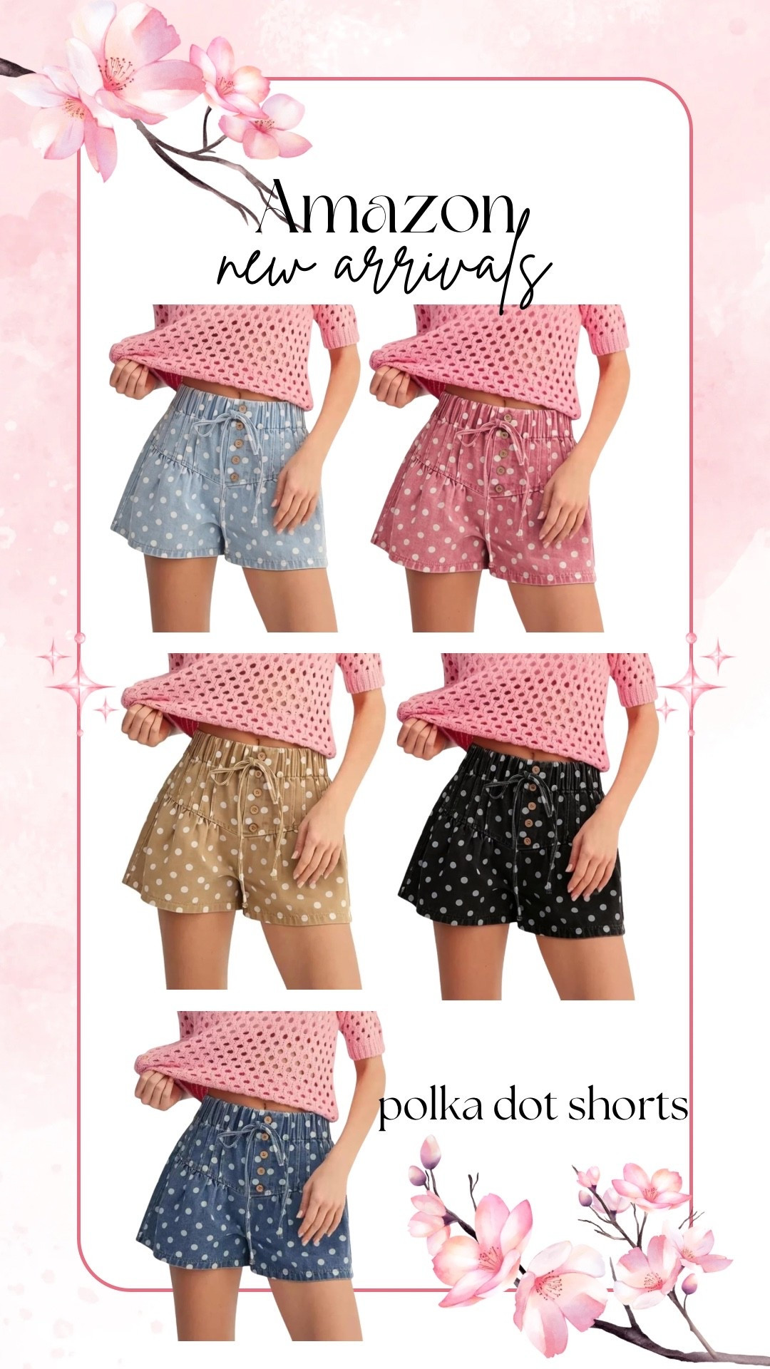 Okay but how cute are these polka dot shorts?! 😍 🤍 Lightweight, comfy, and such a fun piece for spring/summer. Which color are we grabbing? 👀🫶 I ordered the pink!

#LTKootd #LTKTall #LTKSeasonal