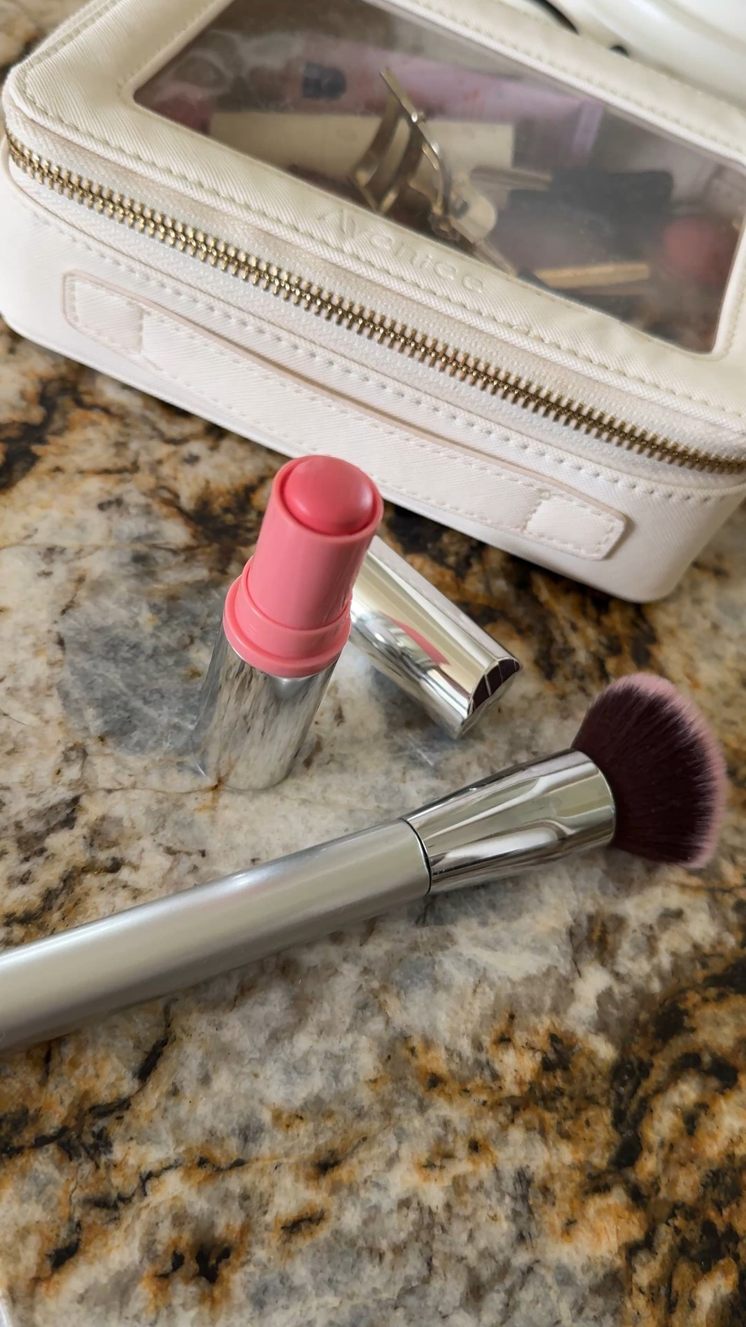 Summer makeup. Clean beauty. Rare 20% off sale. 
Blush stick is a new favorite for me. Quick and easy natural look makeup routine. 
Two swipes over each cheek and then buff out with a brush. 
Flush from within type of color with a healthy looking glow. 
Color: glassy pomelo. 

#LTKFindsUnder50 #LTKBeauty #LTKOver40
