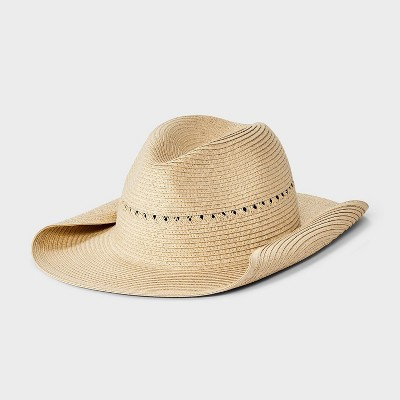 Straw Rolled Western Hat - Shade & Shore™ Natural | Target