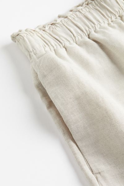 Linen-blend Pull-on Shorts | H&M (US + CA)