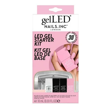 Nails.INC GelLED LED Gel Polish Manicure Starter Kit Cures In 30 Seconds At-Home Set | Walmart (US)