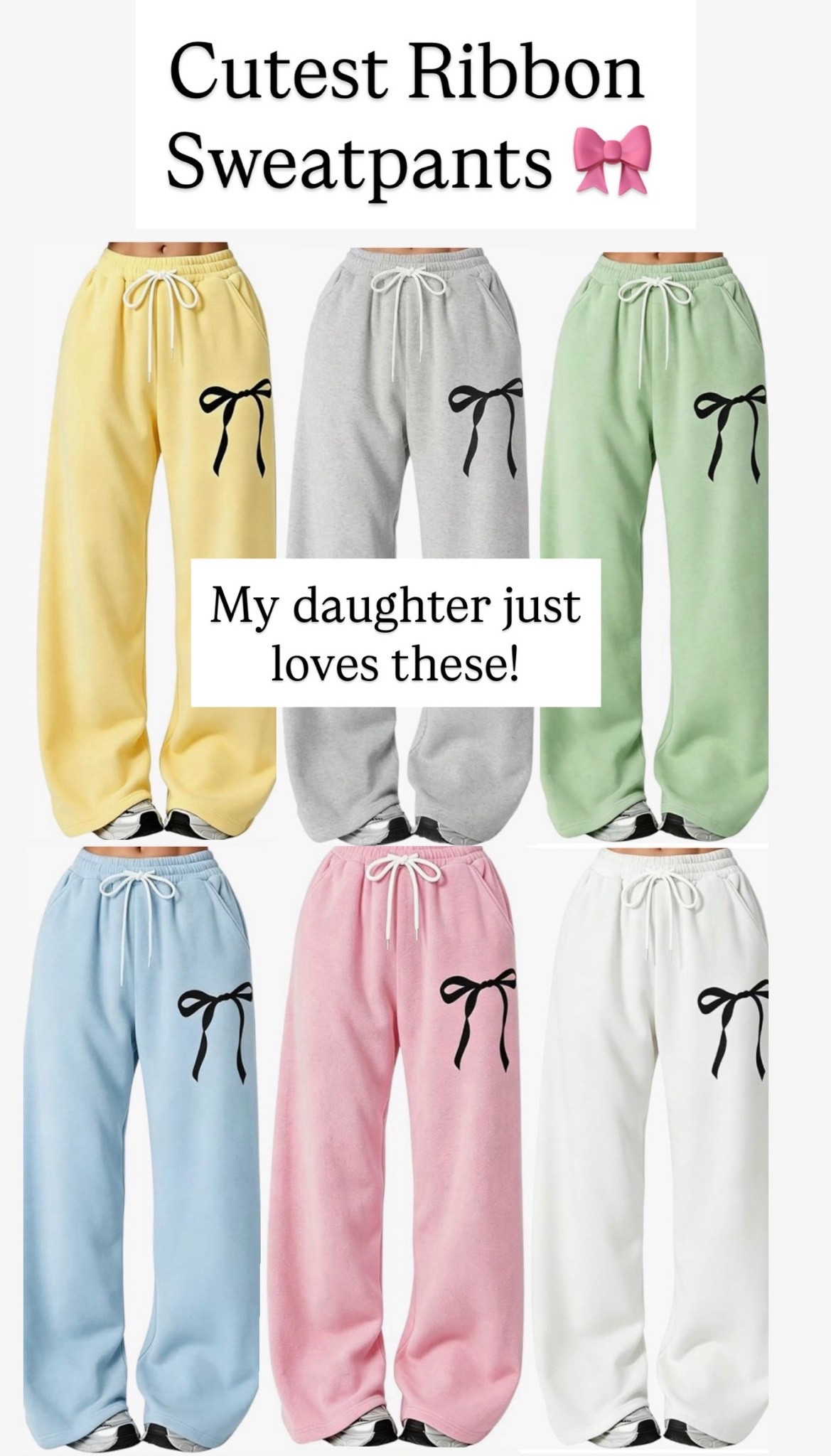 Cutest ribbon sweatpants for girls

#LTKKids