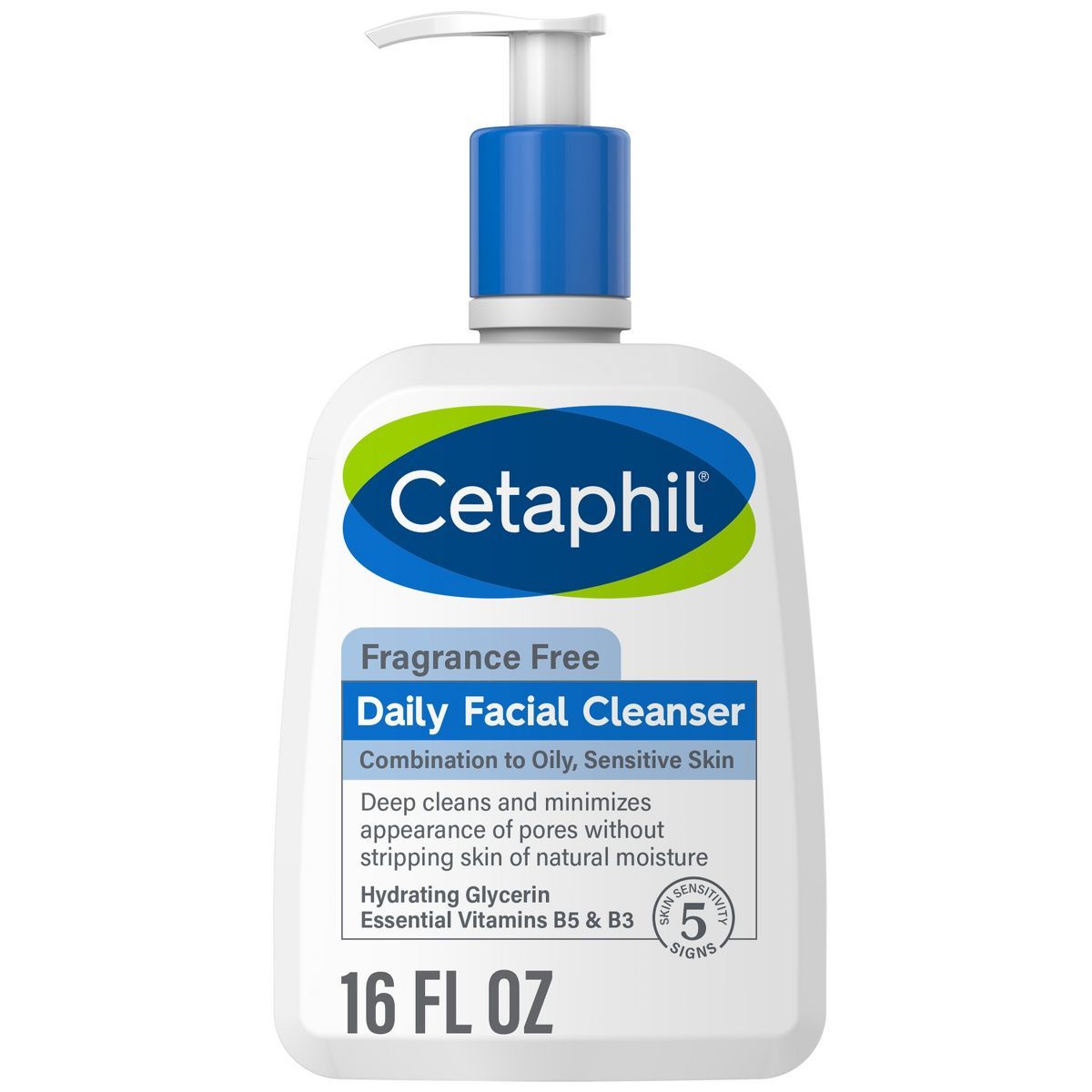 Cetaphil Daily Facial Cleanser Fragrance Free - Unscented - 16 fl oz | Target