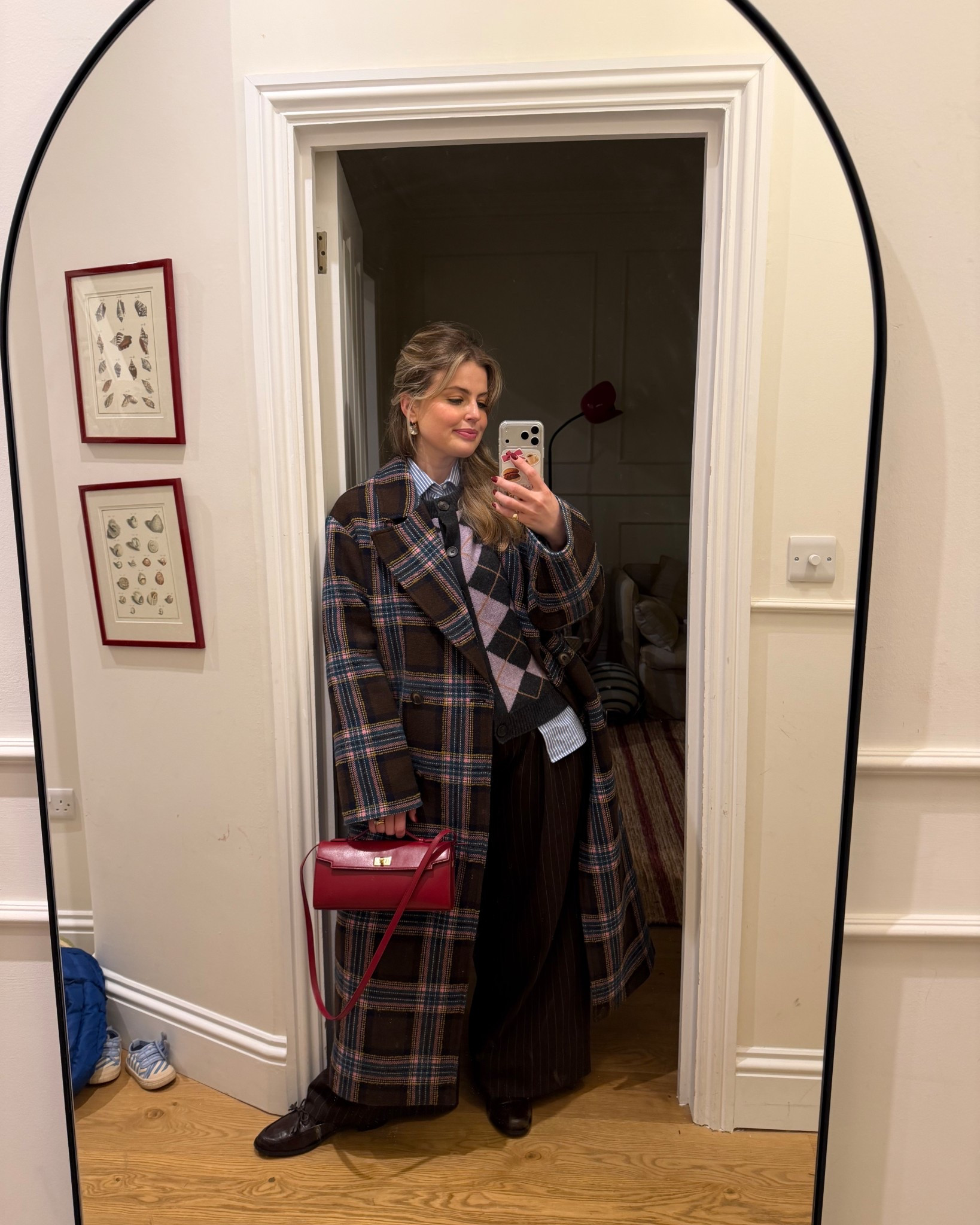 Obsessed with double plaid right now. I'm wearing a UK16 in the Boden coat and I wear a size UK12 in With Nothing Underneath shirts

#LTKmidsize #LTKstyletip #LTKuk