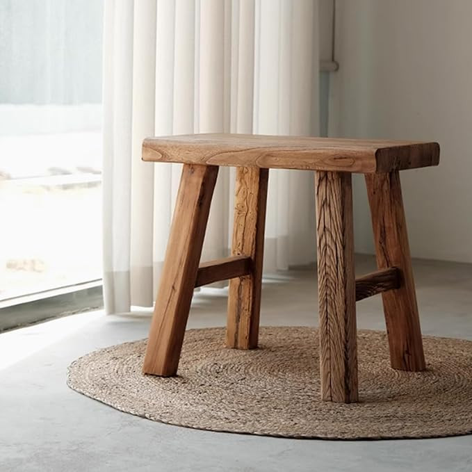 Farmhouse Entryway Dining Wood Bench Seat Furniture Wooden End of Bed Bench for Bedroom Indoor Di... | Amazon (US)