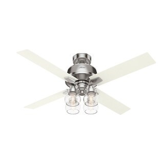 Hunter 52" Vivien Ceiling Fan with LED Light Kit and Handheld Remote - Modern Brass | Bed Bath & Beyond