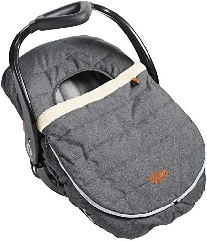 JJ Cole Baby Car Seat Cover, Blanket-Style Baby Stroller & Baby Carrier Cover, Heather Gray | Amazon (US)