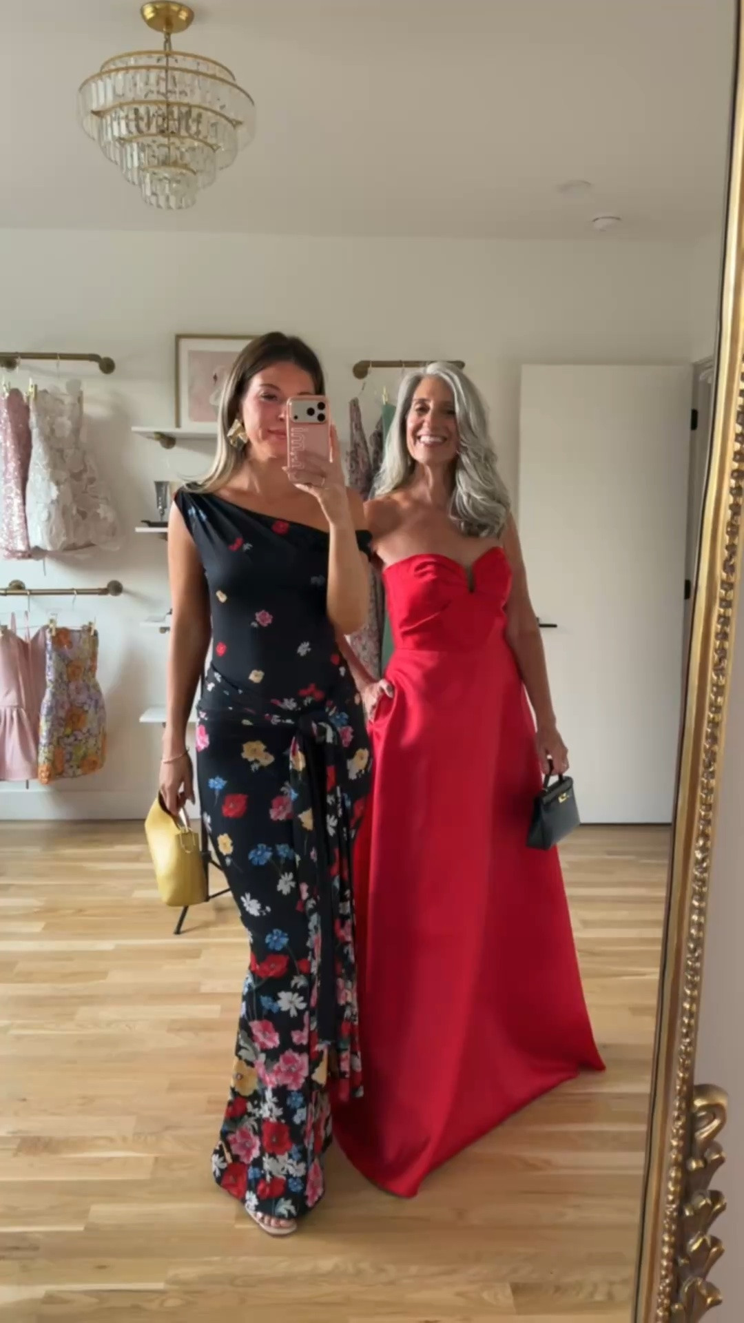 black floral maxi dress with an off-shoulder neckline and a tie detail at the waist, red satin strapless gown with a sweetheart neckline mom and me formal wedding guest and mother of the bride dresses 💍

Revolve code: tulip

I’m 5’4” and wearing my usual small/2 in most
• sized down to xs

mom is 5’4” and wears a medium/6

summer wedding guest dresses, wedding guest dresses, cocktail dresses, semi-formal dresses, black tie wedding guest dresses, destination wedding guest dresses, garden party dresses, wedding guest outfit ideas, mom & me outfits, mom & me dresses, matching outfits, mother daughter outfits, family photo outfits, wedding guest dresses, mother of the bride, mother of the groom, wedding guest outfit ideas

#LTKWedding #LTKOver40 #LTKU