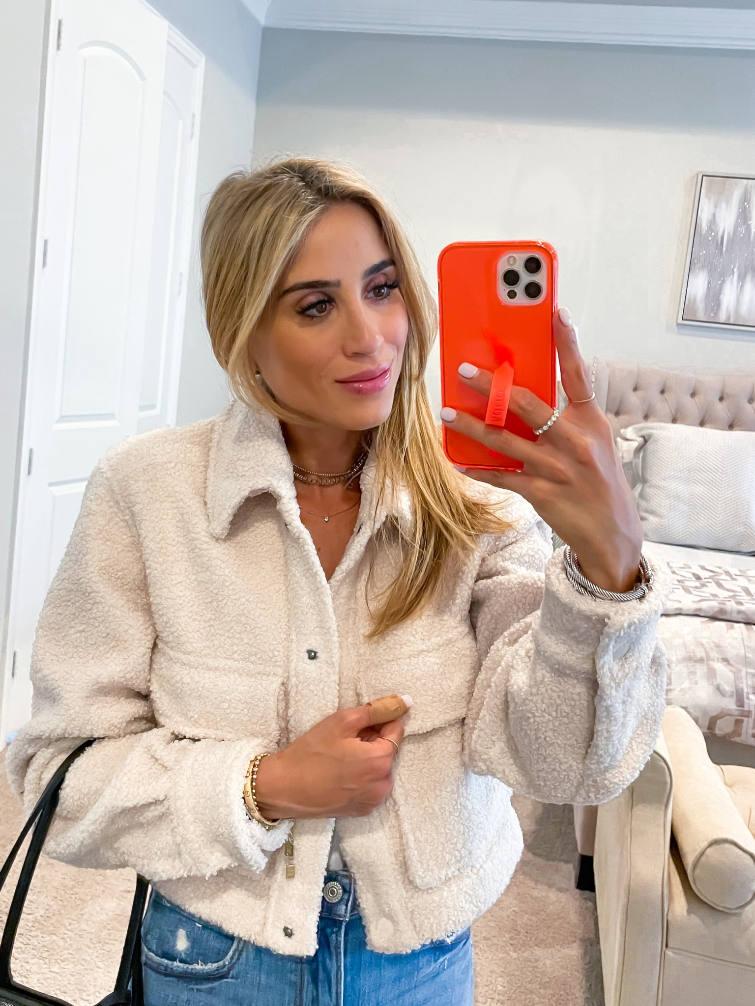 Sherpa jacket selling out but available in plaid size xxs 

#LTKunder100 #LTKunder50