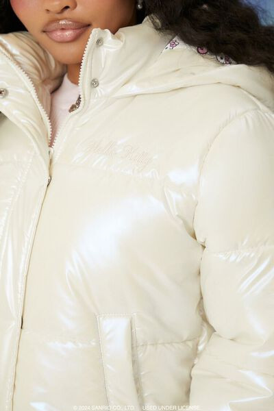 Hello Kitty Hooded Puffer Jacket | Forever 21