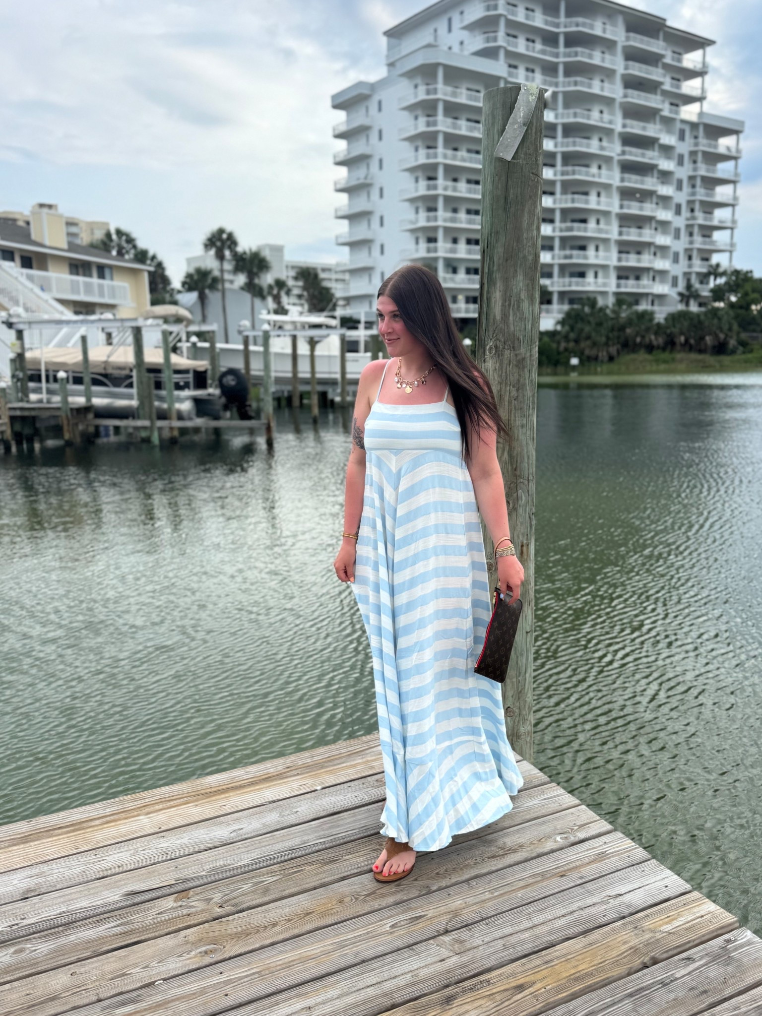 Dinner on the harbor tonight 🩵 
I am in a small dress 
Sandals tts -7 

#LTKFindsUnder50 #LTKSummerEdit #LTKStyleTip