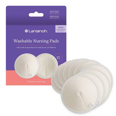 Lansinoh Washable Nursing Pads- 10ct | Target