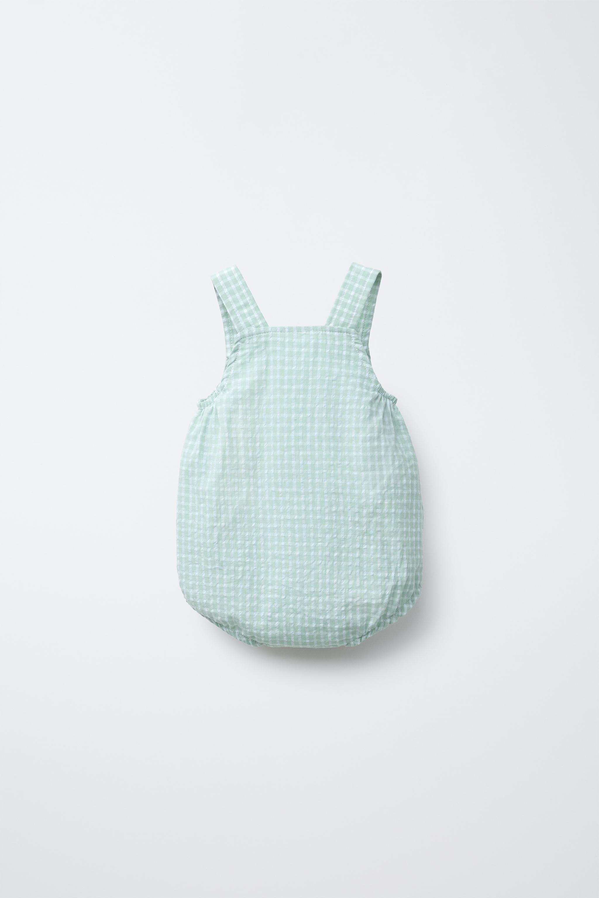GINGHAM ROMPER | Zara US