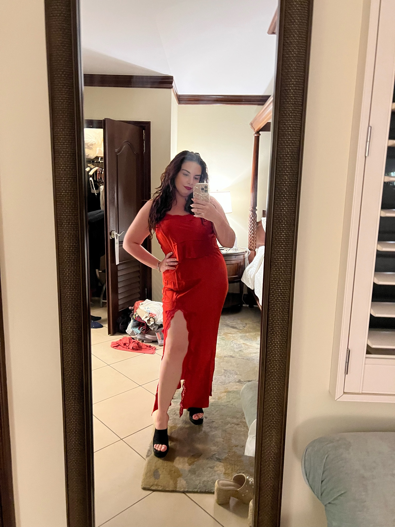 Vacation Outfit 

Satin set - large 
Shoes - 7 

#LTKmidsize #LTKstyletip #LTKtravel