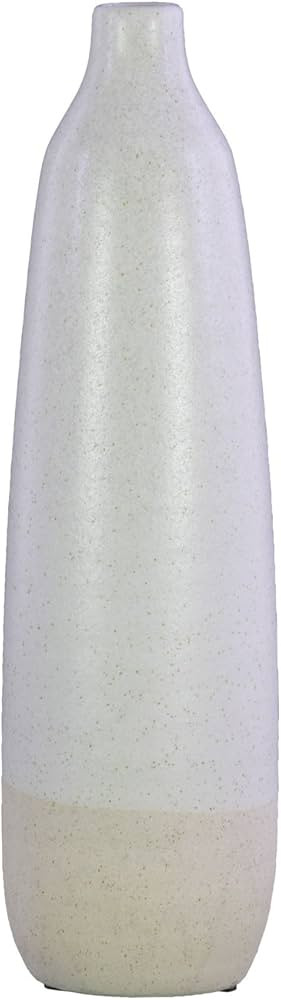 Urban Trends 46321 Ceramic Bottle Vase with Narrow Mouth, White | Amazon (US)
