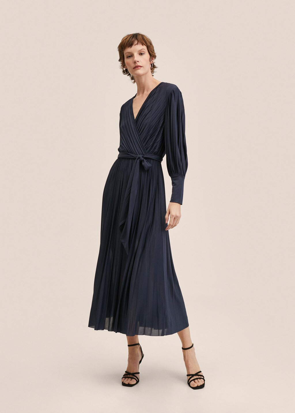 Belt pleated dress | MANGO (US)