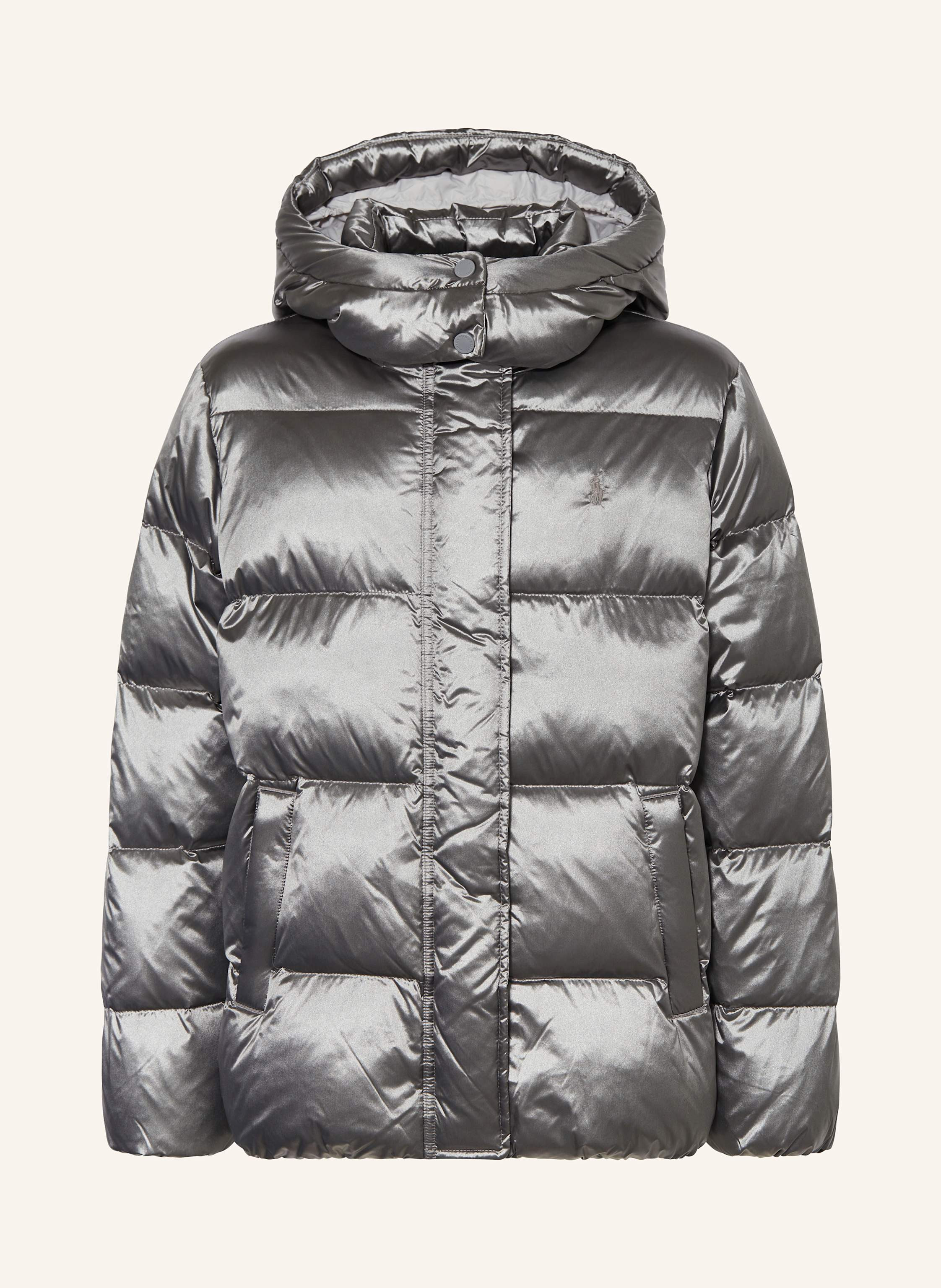POLO RALPH LAUREN Daunenjacke mit abnehmbarer Kapuze KIDS in silber / grau | Breuninger (DACH)