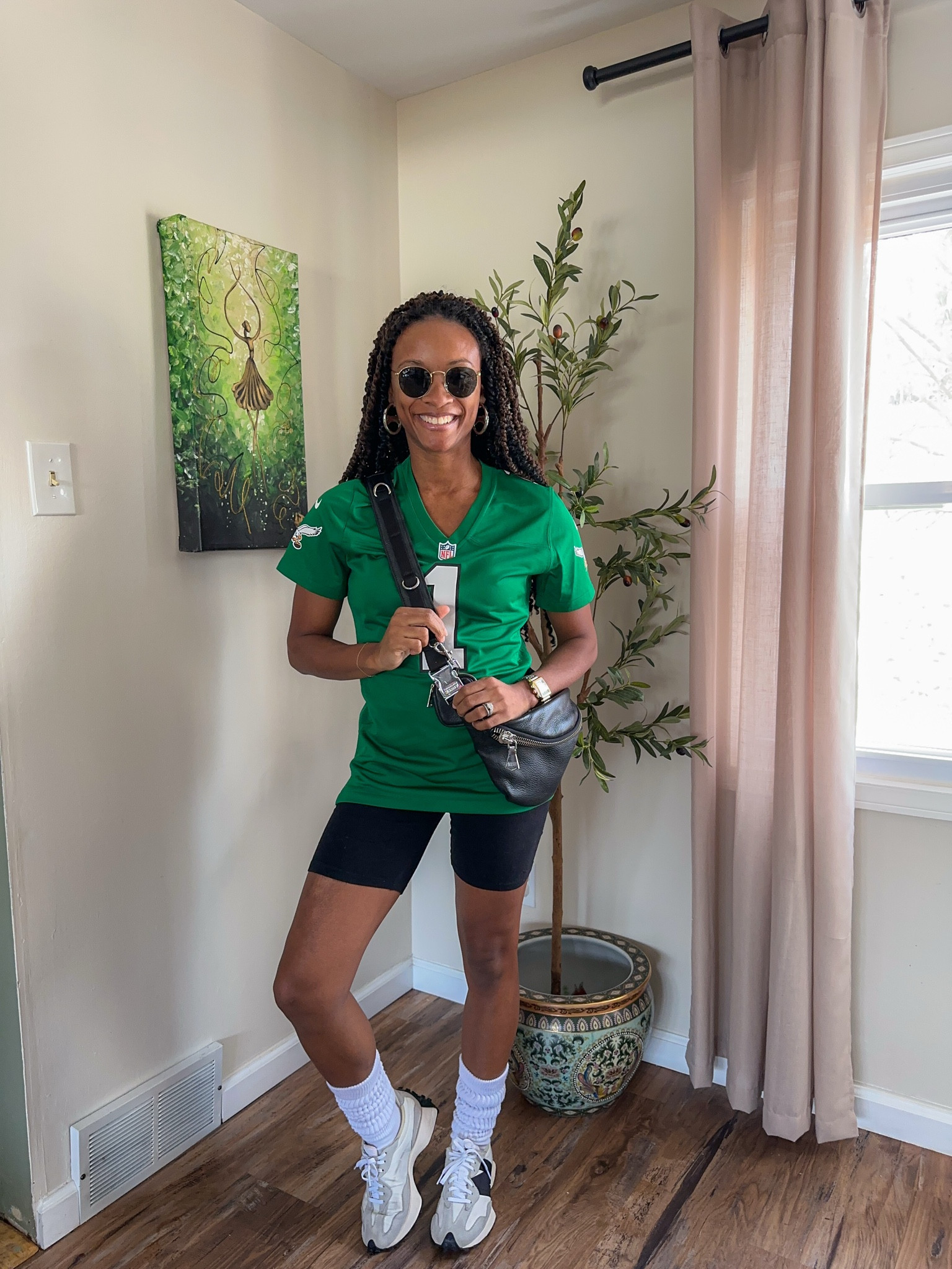 Philadelphia Eagles outfit idea for Super Bowl! 🦅