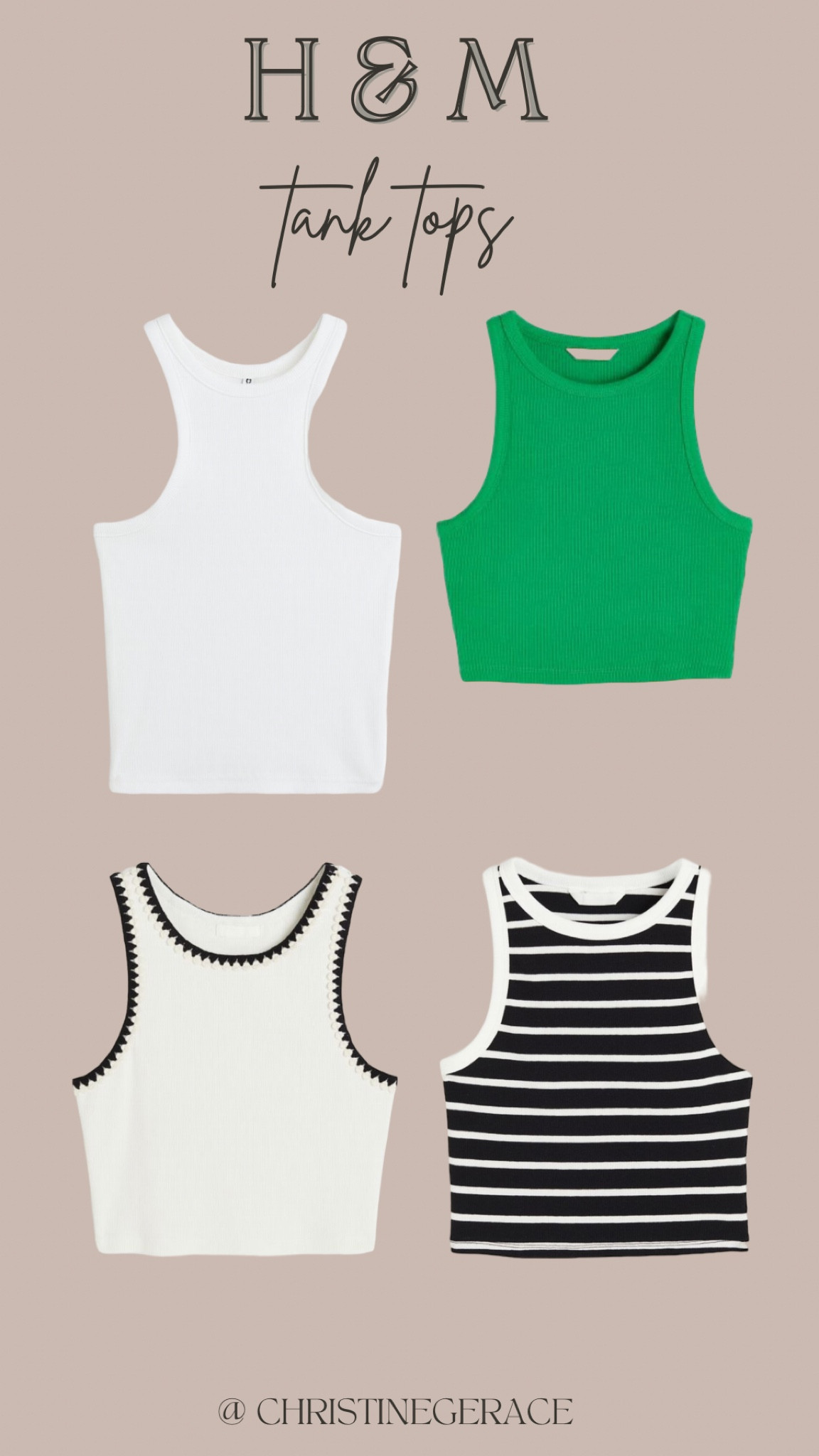 H&M summer tank & crop tops 

#LTKStyleTip #LTKSummerSales #LTKFindsUnder50