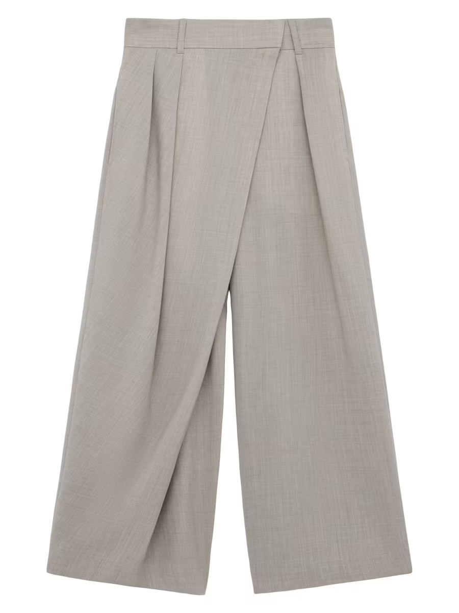 LOEWE Wrap Wool Trousers | Saks Fifth Avenue | Saks Fifth Avenue