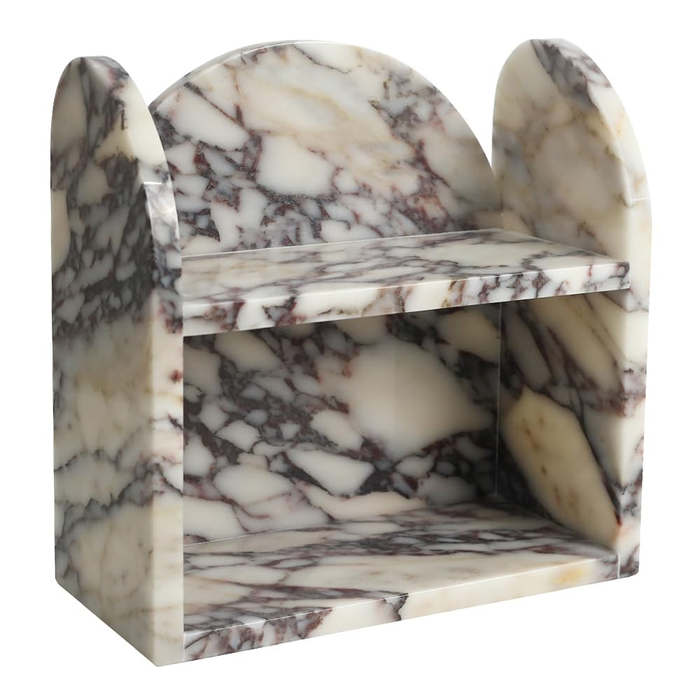 DUANYAN Marble Bathroom Counter Organizers and Storage, 2-Tier Luxurious Makeup Organizer for Per... | Amazon (US)