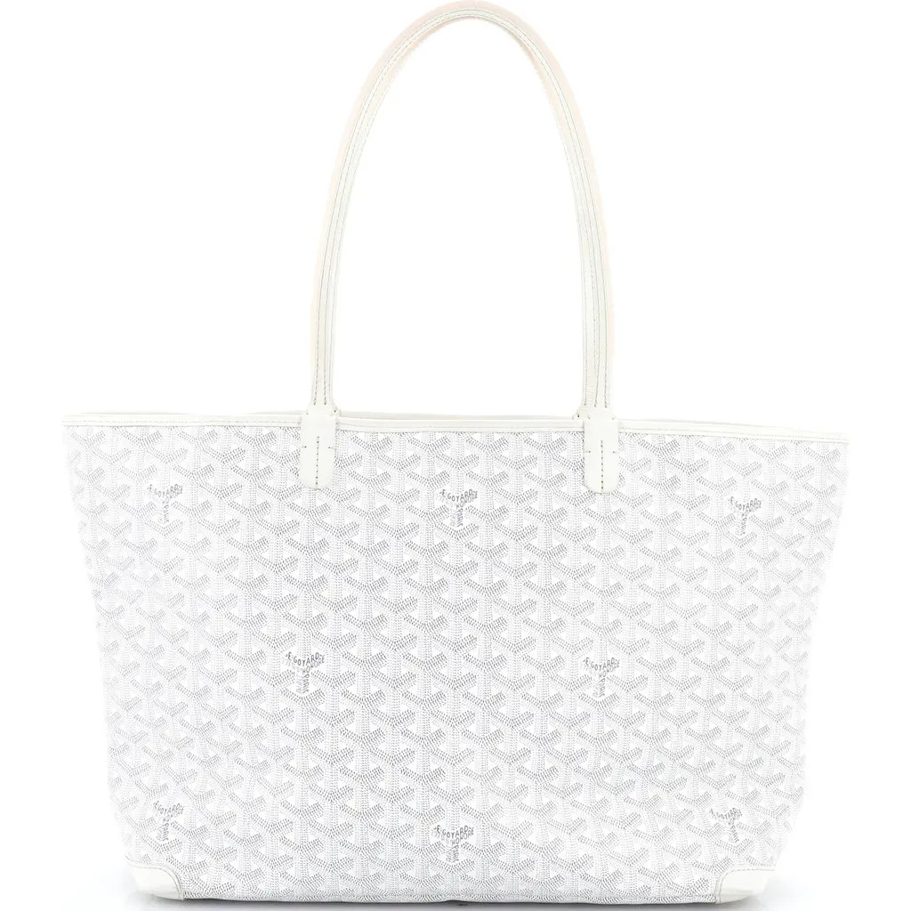 Pre-Owned Goyard Artois Tote Coated Canvas GM in White at Nordstrom, Size Large | Nordstrom