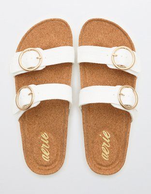 Aerie Straw Slides | American Eagle Outfitters (US & CA)