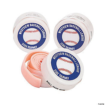 Personalized Baseball Roll Tape Gum - 12 Pc. | Oriental Trading Company