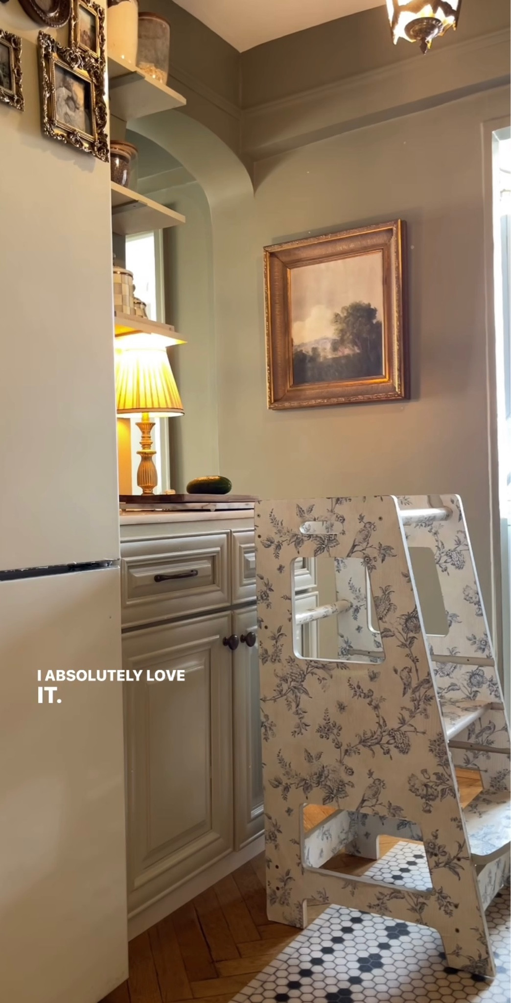 Kids kitchen stand with a diy wallpaper cover 

#LTKhome #LTKkids