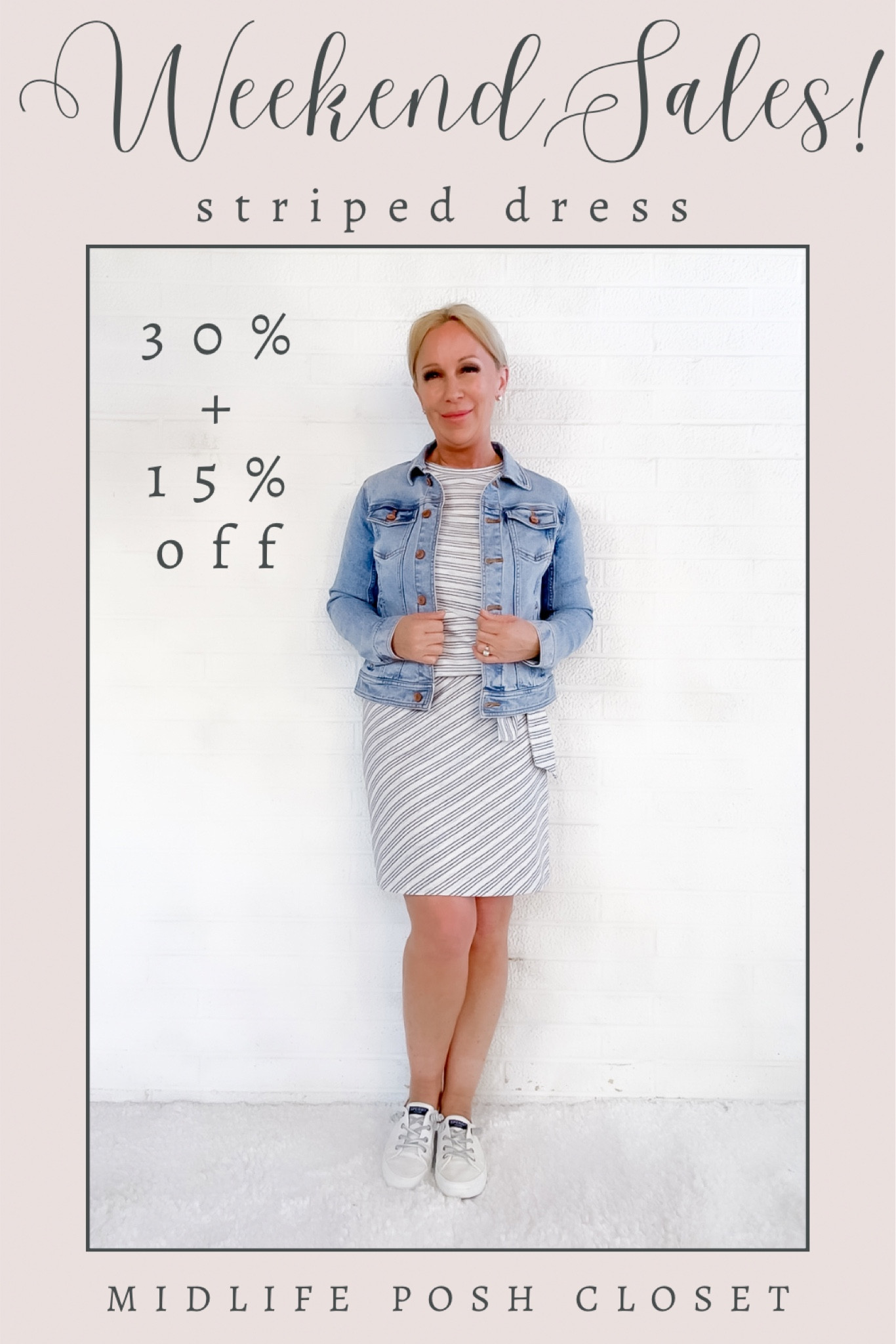 Striped dress is 30% off with an extra 15% off today only!

#LTKsalealert #LTKSeasonal #LTKover40