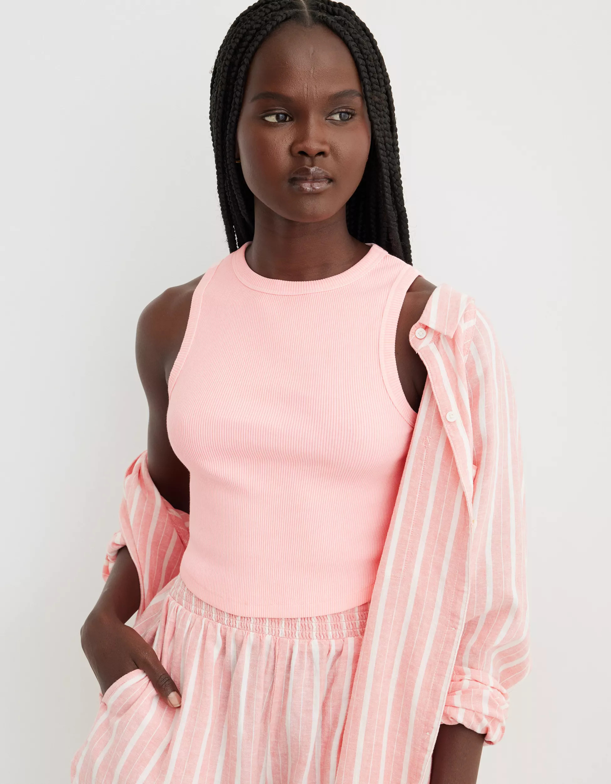 Aerie New Day Curved Hem Tank Top | Aerie