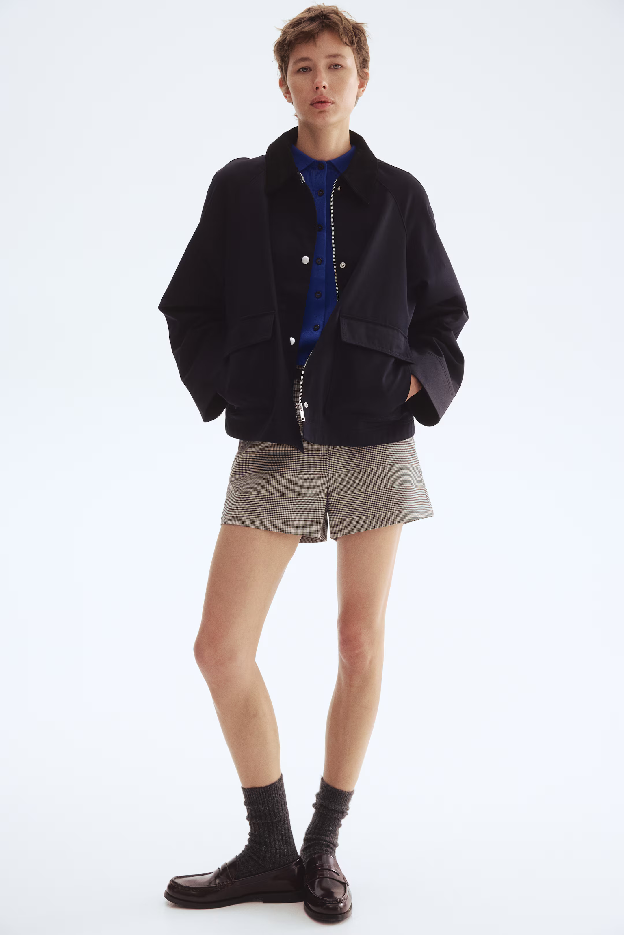 Jacke mit Cordkragen | H&M (DE, AT, CH, NL, FI)