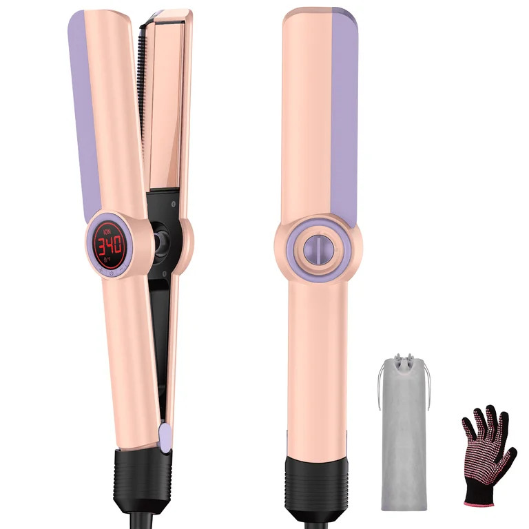 RACCOMB Infrared Hair Straightener, 1.3 Inch Wide Professional Ceramic Straight Flat Iron for Hai... | Walmart (US)