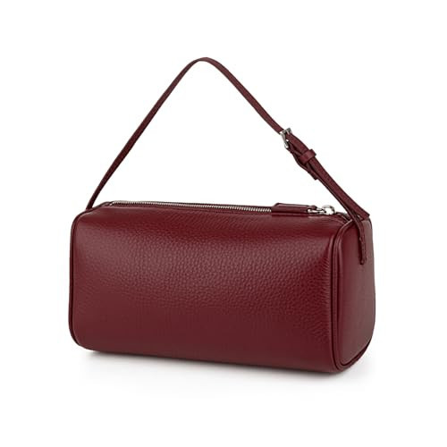 DONNAIN Premium Full-Grained Leather Crossbody Purses for Women, Hobo Bags for Women Crossbody with Adjustable Strap (Bordeaux, Small) | Amazon (US)