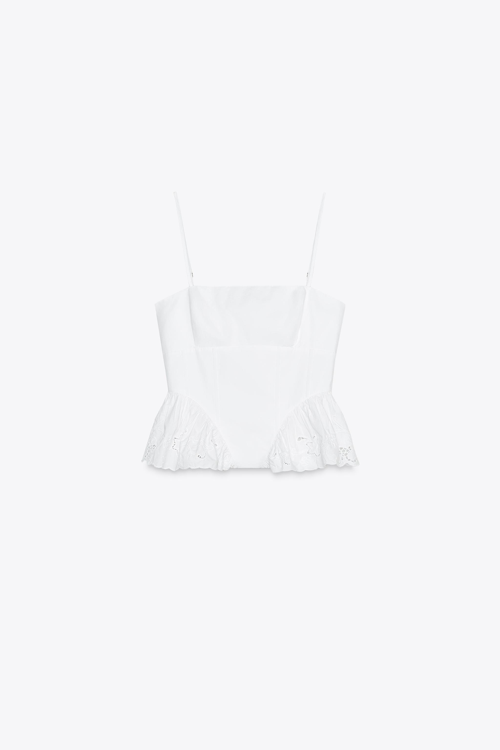 POPLIN CORSET TOP | Zara US