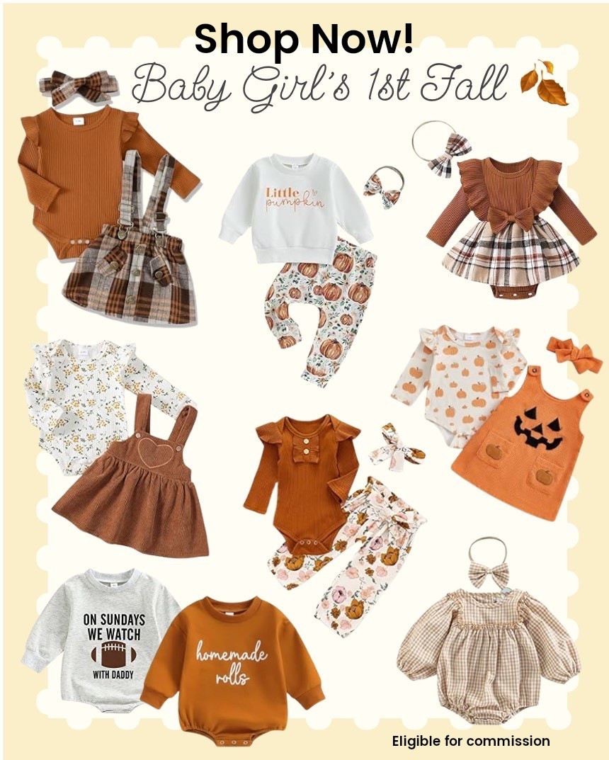Baby Girl’s First Fall 🍂 | The Cutest Autumn Outfits

Celebrate your baby girl’s first fall in style! From cozy knits and pumpkin prints to the sweetest plaid dresses and bows — these outfits are perfect for photos, pumpkin patches, and cuddly days at home. 🎃🧡

Find all these adorable fall looks, comment for link! — affordable, comfy, and absolutely precious!

#LTKBaby #LTKSeasonal #LTKFindsUnder50