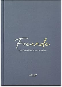 LEAF & GOLD® Freundebuch zum Ausfüllen I Freundebuch für Erwachsene mit edlem Gold-Cover I Fre... | Amazon (DE)