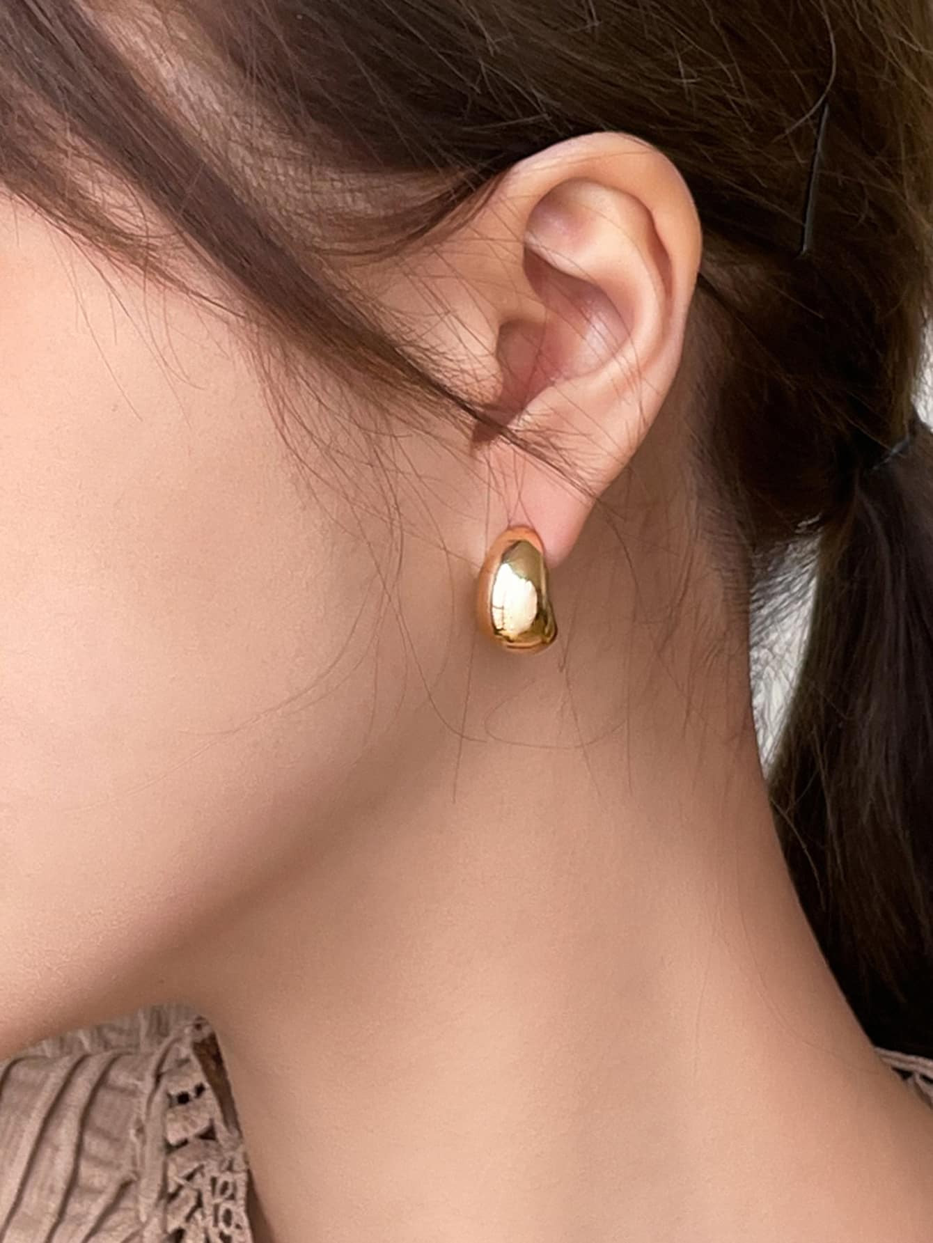 DAZY Fashionable, Versatile, Simple, Elegant & Exquisite Plain Earrings Suitable For Women | SHEIN