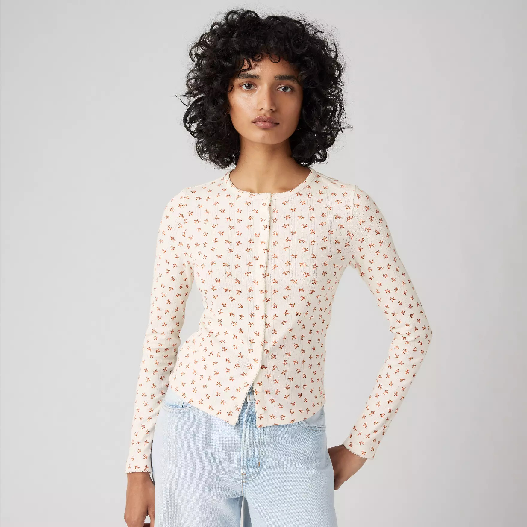 Dry Goods Women's Pointelle Long Sleeve T-shirt | Levi's US