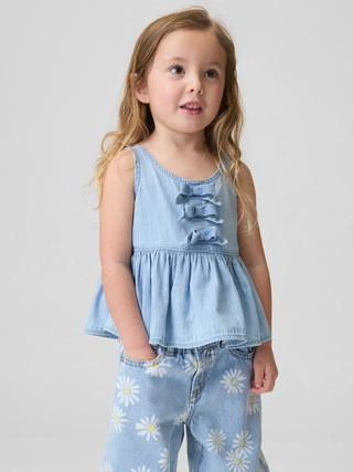 Baby & Toddler Bow Denim Tank Top | Gap (US)