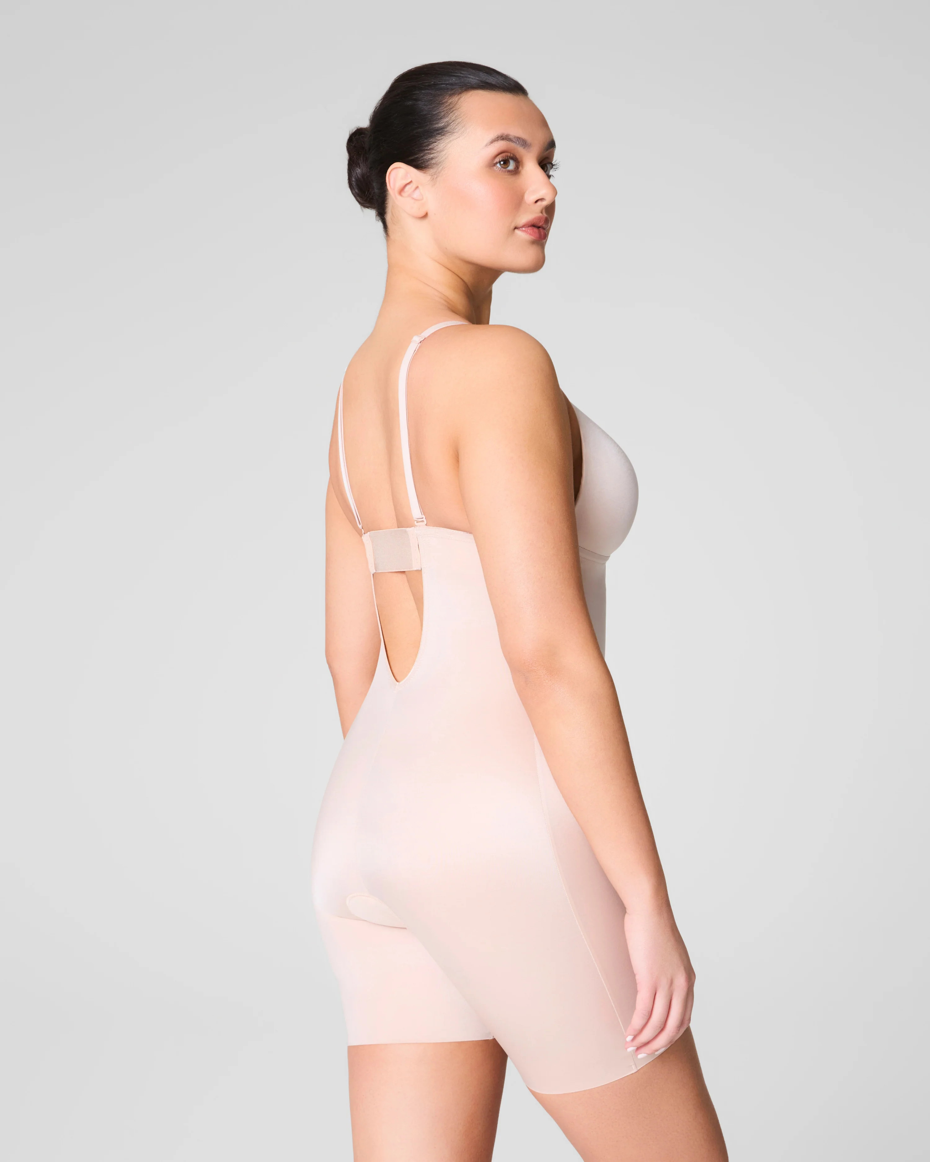 Plunge Low-Back Mid-Thigh Bodysuit | Spanx