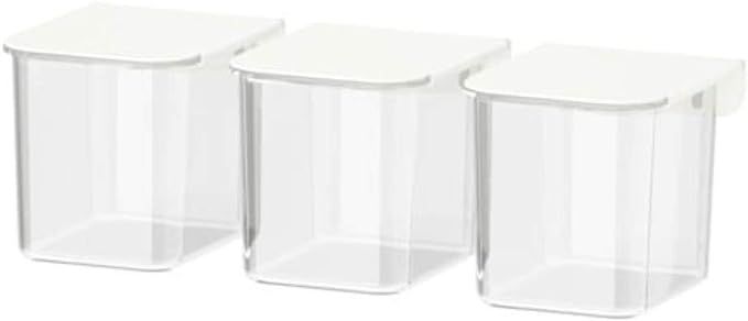 IKEA Skadis Container with Lid White / 3 Pack 803.359.09 | Amazon (US)