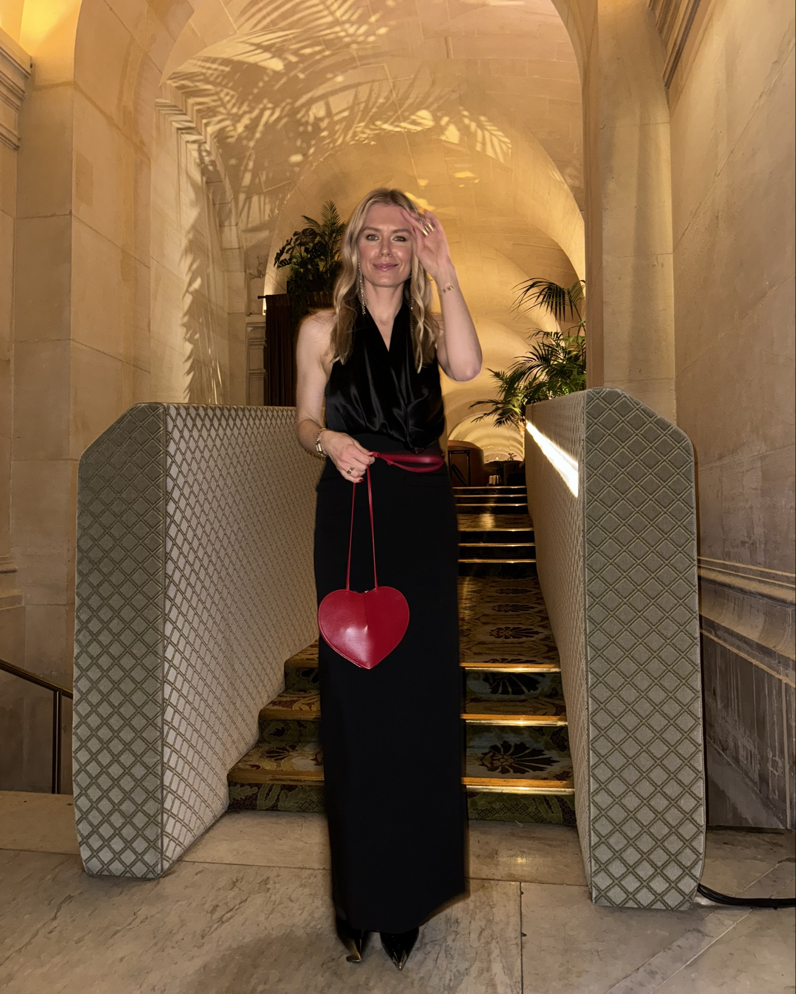 Evening glam✨ Minimalistic look with long skirt and open back top. To make it more interesting I added red bag with unusual shape and sexy heels🖤

#LTKitbag #LTKparties #LTKstyletip