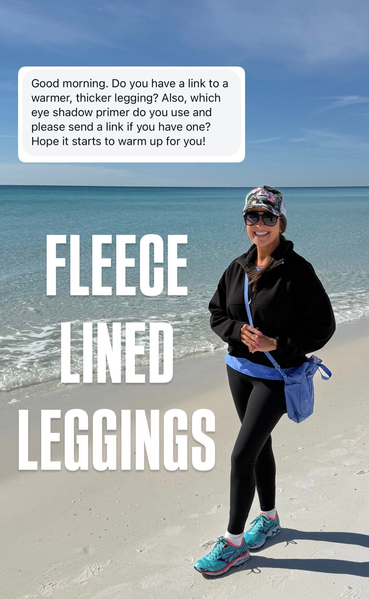 I have the fleece lined leggings both with and without pockets - wearing a small. Pullover - I sized up to a large for a looser, comfy fit to throw over tops. 

#LTKActive #LTKootd #LTKdayinmylife
