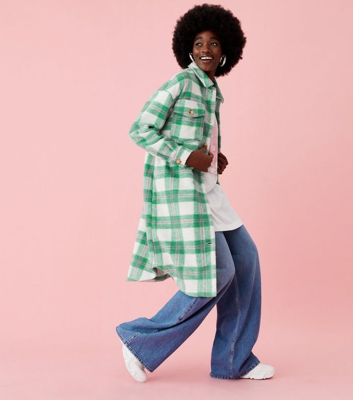 Check Me Out Tall Green Midi Shacket
						
						Add to Saved Items
						Remove from Saved Item... | New Look (UK)