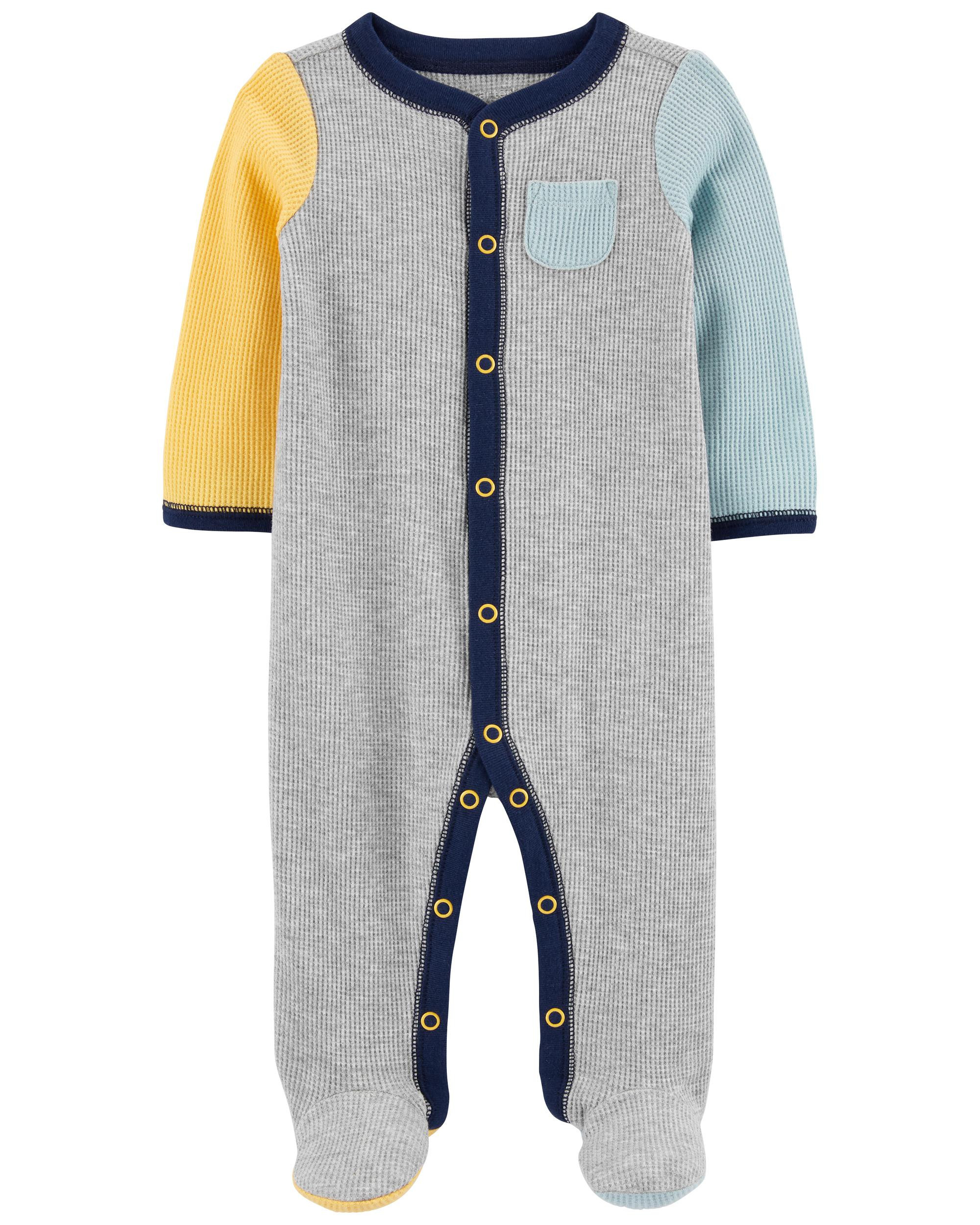 Baby Colorblock Snap-Up Cotton Blend Sleep & Play | Carter's