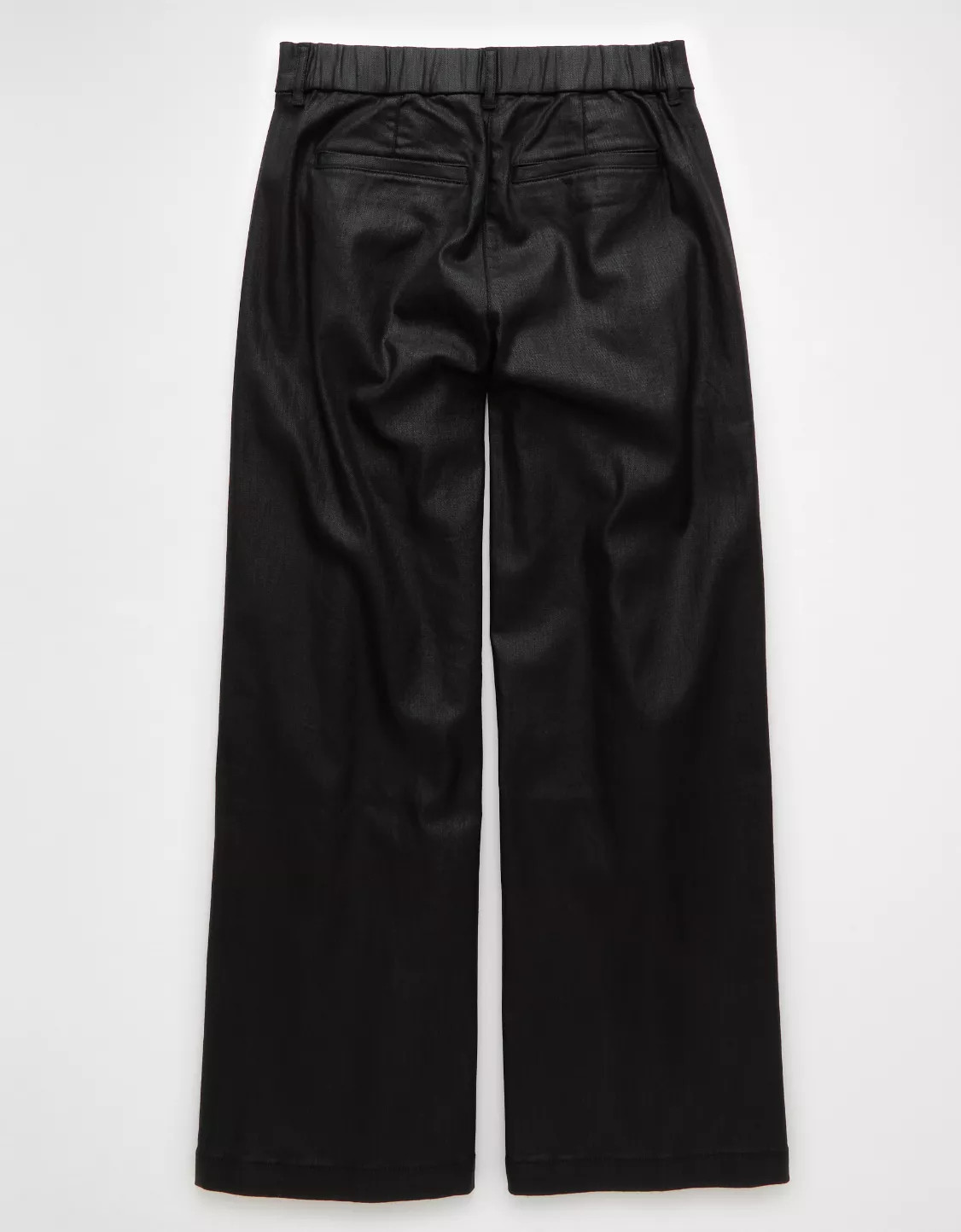 AE Stretch High-Waisted Ultra Wide-Leg Coated Trouser Jean | American Eagle Outfitters (US & CA)